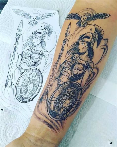 tatuajes de la diosa atenea|Significado de los tatuajes de Atenea